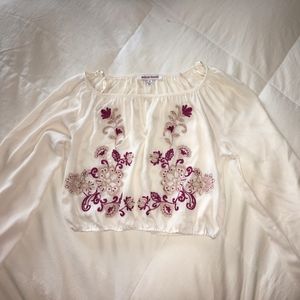 Off the shoulder crop top